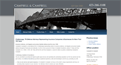 Desktop Screenshot of campbell-campbelllaw.com